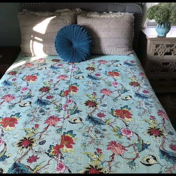 Other - Hand Stitched Cotton Kantha Quilt.